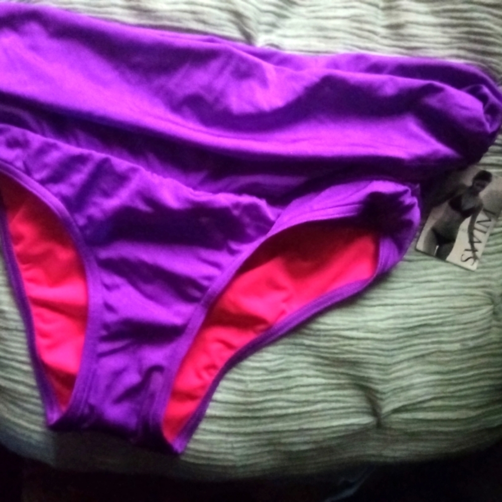 Purple and Pink Bikini Bottoms, Victoria Secret, New With Tag, XS